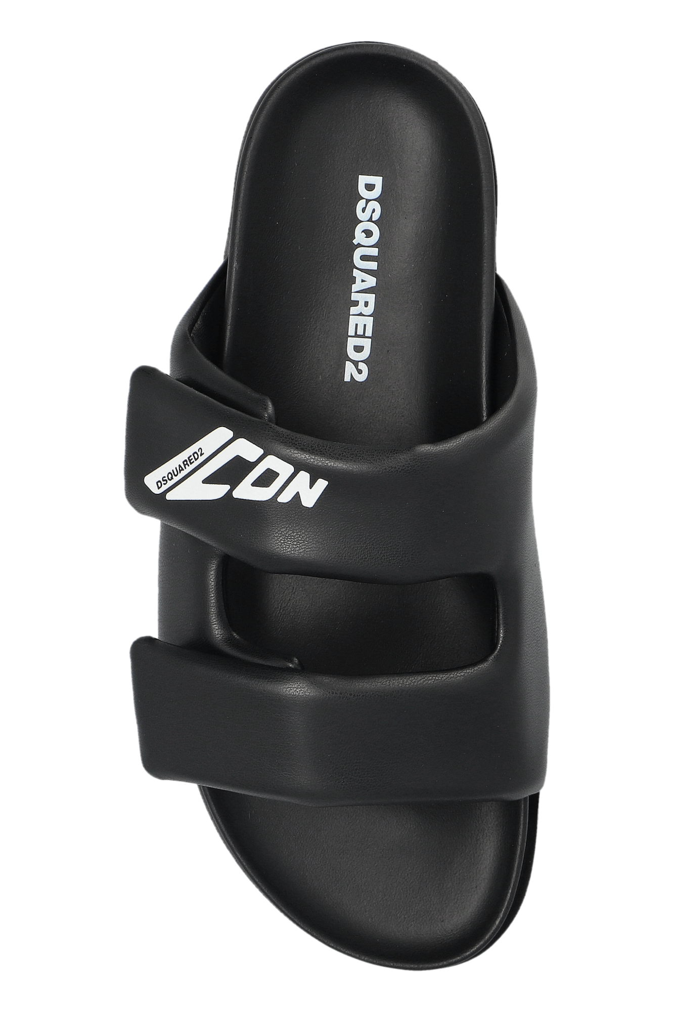 【関税&送料込】Dsquared Slide Sandal Black Slides with logo Dsquared2 - Vitkac Canada